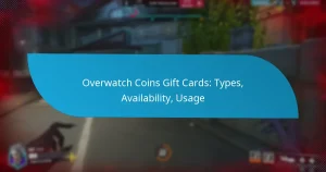 Overwatch Coins Gift Cards: Types, Availability, Usage