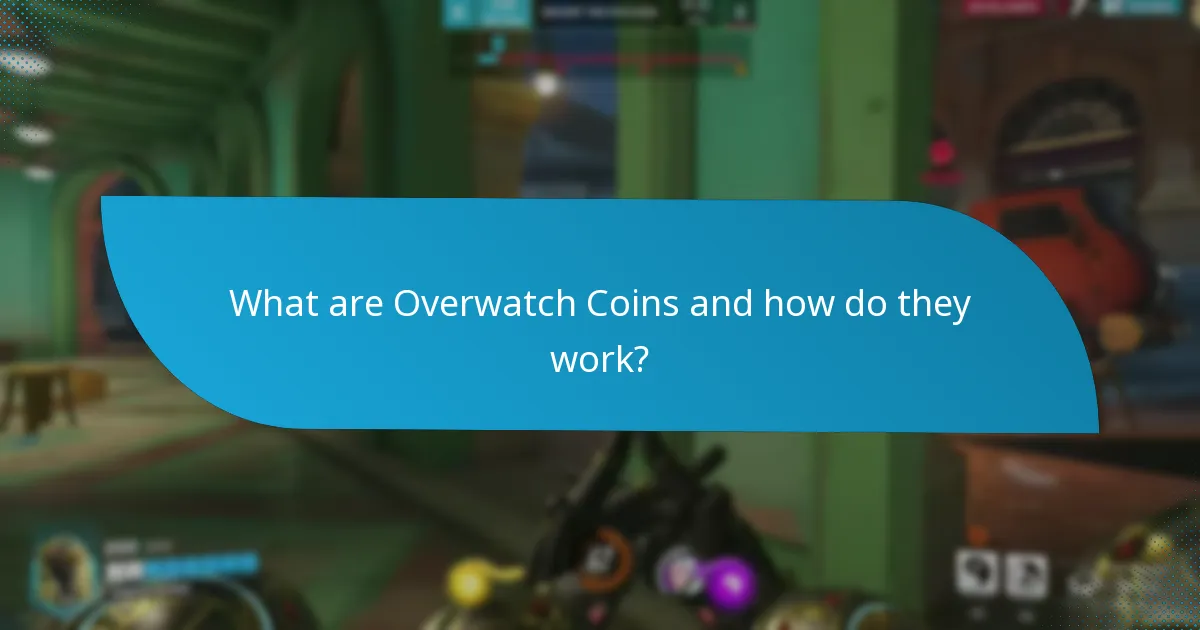 What in-game items can be purchased with Overwatch Coins?