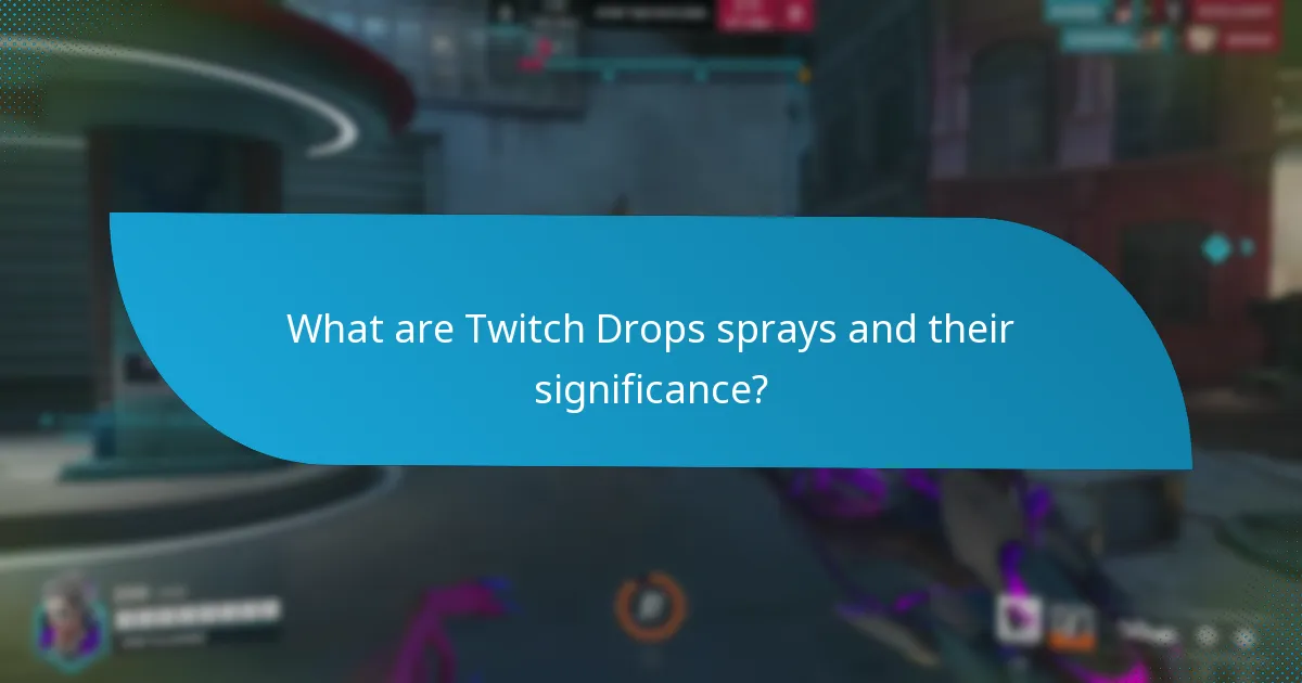 When and how can users obtain Twitch Drops sprays?