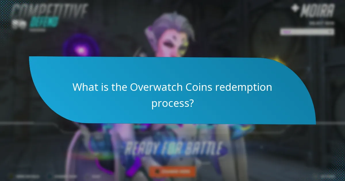 How does Overwatch Coins redemption compare to other games?
