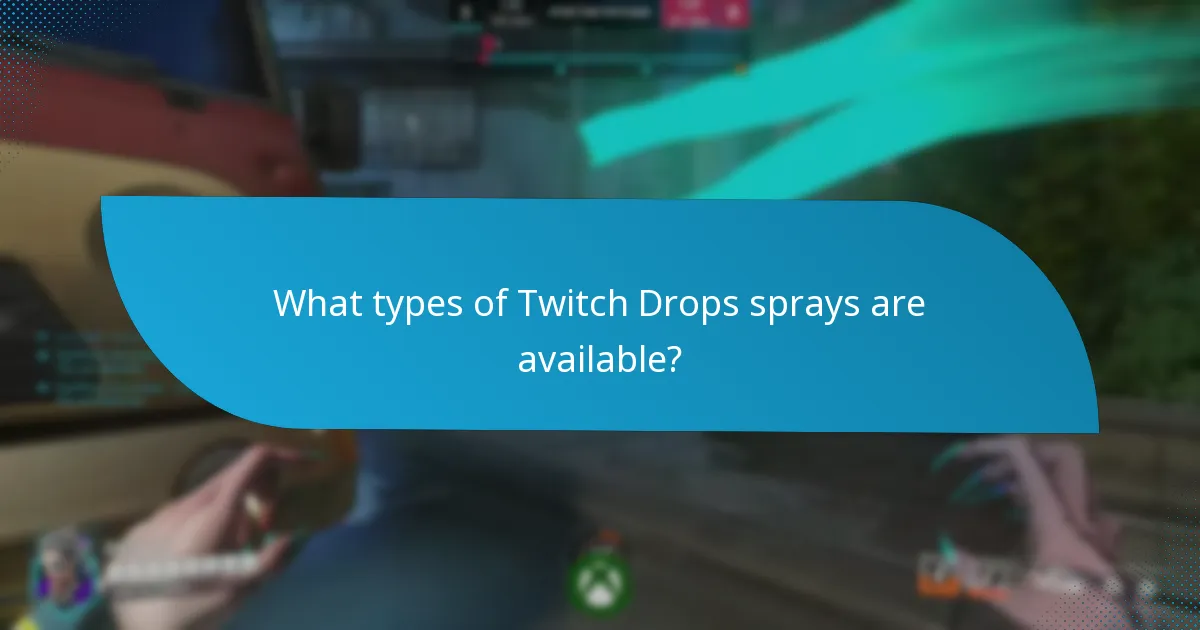 Can I purchase or unlock Twitch Drops sprays?